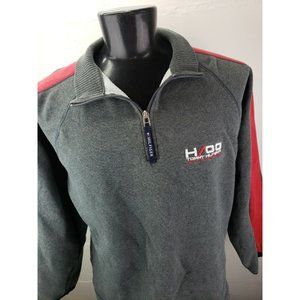 Tommy Hilfiger Alpine Edition Grey 1/4 Zip Jumper Sweatshirt Sz Large Womens